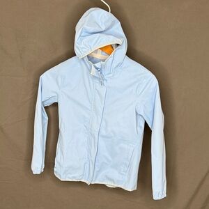 Athlete girl Blue Kids Hooded Rain Jacket